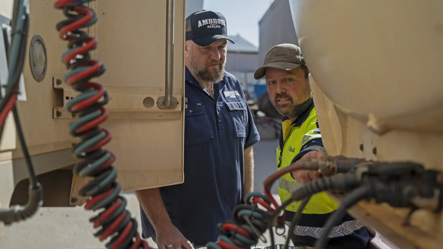 Dillo and Jim inspecting